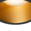 QAZQA Dept Spot encastré - 1 spot - IP44 - Rond - Noir SW1450885