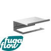 FugaFlow Efficiente Acces Eternal porte-rouleau de papier toilette avec plateau chromé SW1123704