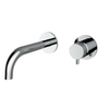 Plieger Napoli robinet mural encastré 1 levier avec bec 18,3 cm incl. partie encastrée chrome SW420917