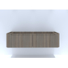 H&R badmeubelen Juice Wastafelonderkast - 160x45x40cm - afgeronde hoeken - 3D-front - 2 lades - geïntegreerde greep - charleston SW862862