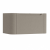 H&R Badmeubelen Juice Wastafelonderkast - 80x45x40cm - afgeronde hoeken - 1 lade - geïntegreerde greep - olive SW1259123