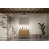 Nemo Go Ensemble de meuble - 60x65x45.5cm - 2 tiroirs - sans poignée - 1 vasque Blanc brillant - 1 trous de robinet - avec armoire toilette - MDF Riverside Oak SW911706