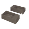 INK Versus Fontein - 36x18x9cm - lavabo gauche - 0 trous de robinet - béton quartz SW157972