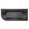Xenz charley baignoire d'angle, droite 180x80x60 ébène. déversoir à fente. lavabo chromé SW380943 Xenz charley baignoire d'angle, droite 180x80x60 ébène. déversoir à fente. lavabo chromé SW380943