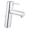 GROHE Concetto waterbesparende wastafelkraan medium met waste 28mm met temperatuurbegrenzer chroom 0442045