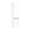 Hansgrohe Xelu Q Hoge Kast - 165x40x35cm - 2 deuren - greep mat zwart - softclose - scharnier rechts - hoogglans wit SW995247