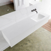MONDIAZ LAGOM 170cm badmeubel solid surface talc 2 lades Wastafel cloud rechts zonder kraangat SW409047 MONDIAZ LAGOM 170cm badmeubel solid surface talc 2 lades Wastafel cloud rechts zonder kraangat SW409047