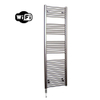 Sanicare HVW Elektrische Radiator - 172x60cm - 1127W - wifi - thermostaat - chroom - linksonder - inox look (zilver) SW1185641