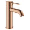 GROHE essence mélangeur de lavabo 1 trou taille avec corps lisse chaud coucher de Warm sunset brillant (cuivre) SW701306