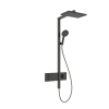Hansgrohe Raindance alive showerpipe - 210/340 2 jet thermostaat - Brushed Black Chrome (antraciet) SW1387816