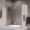 BRAUER Void Carving porte de douche - 150x200cm - porte pivotante 70cm côté verre - chromé SW1418287