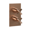 Crosswater MPRO crosshead robinet encastré - élément encastrable - 2 poignées - bronze brossé SW1407031