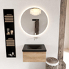 Mondiaz BUKLA Ensemble de meuble - 60x45x34cm - 0 trous de robinet - lavabo centré - solid surface - Urban - sans poignée - 1 tiroir - Mélamine - Chêne blanchi SW704788 Mondiaz BUKLA Ensemble de meuble - 60x45x34cm - 0 trous de robinet - lavabo centré - solid surface - Urban - sans poignée - 1 tiroir - Mélamine - Chêne blanchi SW704788