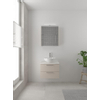 Bruynzeel Combo badmeubelset 60x45cm 1 wasbak 2 lades met spiegelkast met softclose ceramic kasjmier grijs SW383519 Bruynzeel Combo badmeubelset 60x45cm 1 wasbak 2 lades met spiegelkast met softclose ceramic kasjmier grijs SW383519