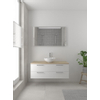 Bruynzeel Combo badmeubelset 120x45cm 2 wasbakken 2 lades met spiegel met softclose ceramic mat wit SW383581 Bruynzeel Combo badmeubelset 120x45cm 2 wasbakken 2 lades met spiegel met softclose ceramic mat wit SW383581