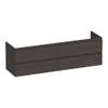 BRAUER Joy meuble sous lavabo 160 4 tiroirs softclose - sans poignée - 2 découpes pour siphon - Bois Anthracite SW1201130