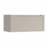 H&R Badmeubelen Juice Meuble sous vasque - 100x45x40cm - angle droit arrondi - 1 tiroir - poignée intégrée - beige mat SW1109873