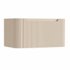 H&R Badmeubelen Juice Wastafelonderkast - 80x45x40cm - afgeronde hoeken - 1 lade - geïntegreerde greep - Merino SW1488674