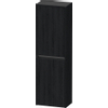 Duravit Ketho.2 Halfhoge kast - met 2 deuren - 40x132x24cm links - met tip oneiken - mat zwart eiken SW772785