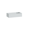 INK Versus fonteinbak 36x9x18cm met kraangat rechts polystone mat wit SW157959 INK Versus fonteinbak 36x9x18cm met kraangat rechts polystone mat wit SW157959