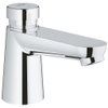 Grohe Euroeco Cosmopolitan S wastafelkraan zelfsluitend 1/2 blauw/rood chroom 0441903 Grohe Euroeco Cosmopolitan S wastafelkraan zelfsluitend 1/2 blauw/rood chroom 0441903
