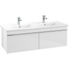Villeroy en boch Venticello wastafelonderkast 125.3x42cm 2x lade glossy wit GA43051 Villeroy en boch Venticello wastafelonderkast 125.3x42cm 2x lade glossy wit GA43051