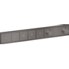 Hansgrohe RainSelect pièce de finition pour robinet de douche encastré thermostatique avec 4 fonctions 59.8x90cm chrome brossé noir SW385574