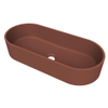 Arcqua Case vasque à poser - ovale - 60x26cm - terracotta mat SW1209104