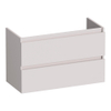 BRAUER Joy meuble sous-lavabo peu profond - 80x39x50cm - 2 tiroirs à fermeture douce - sans poignées - 1 découpe pour siphon - sable mat SW1201244