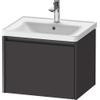 Duravit Ketho.2 Wastafelonderbouwkast - met 1 lade - 58.4x45.5x44cm - met greep antraciet - grafiet supermat SW772964