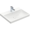 Villeroy en boch Avento meubelwastafel 60x47cm 1 kraangat zonder overloop ceramic+ wit SW59864 Villeroy en boch Avento meubelwastafel 60x47cm 1 kraangat zonder overloop ceramic+ wit SW59864