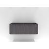 H&R badmeubelen Juice Wastafelonderkast - 120x45x40cm - afgeronde hoeken - 2 lades - geïntegreerde greep - wenge SW867558