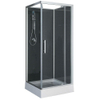 Xellanz Domino cabine de douche complète 90x90x210 alu mat verre 5mm SW333871