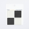 SAMPLE The Mosaic Factory London carreau mosaïque 4,8x4,8x0,6cm pour sol pour intérieur et extérieur carré Céramique Damier Mix Super blanc et noir SW862101