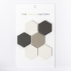 SAMPLE The Mosaic Factory London carreau mosaïque 5.1x5.9x0.6cm pour sol pour intérieur et extérieur Hexagone hexagonal Céramique Contrast mix SW862104