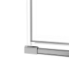 FugaFlow Eccelente Vetro Cabine de Douche - 80x140x200cm - charnières - poignée de porte - plat - verre de sécurité satiné - Acier Inoxydable PVD (Acier Inoxydable) SW1222856
