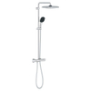 Grohe Vitalio Comfort 250 Douchesysteem - thermostatisch - hoofddouche 1 straalsoort - handdouche 2 straalsoorten - chroom SW1028082