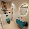 MONDIAZ TURE-DLUX Meuble toilette - 60cm - Smag - EDEN - vasque Ostra - position droite - sans trou de robinet SW1105096