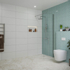 Fortifura Galeria Douche à l'italienne - 50x200cm - verre clair - Chrome SW917203