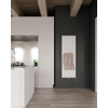 Instamat Stretta Designradiator, H 1725 x L 570 mm, 6 aansluitingen ½" Aanvoer Links, incl. wandconsoles, standaard wit SW416817