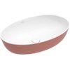 Villeroy en Boch Artis opzetwastafel ovaal 61x41x12.5cm zonder kraangat zonder overloop rose SW68826 Villeroy en Boch Artis opzetwastafel ovaal 61x41x12.5cm zonder kraangat zonder overloop rose SW68826