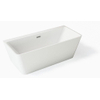 ZEZA Grade half vrijstaand bad 170x75x58cm rechthoek met overloop inclusief waste en sifon acryl wit SW445721 ZEZA Grade half vrijstaand bad 170x75x58cm rechthoek met overloop inclusief waste en sifon acryl wit SW445721