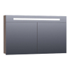 Saniclass 2.0 spiegelkast 120x70x15cm verlichting geintegreerd rechthoek 2 draaideuren Burned Bark MFC SW371606 Saniclass 2.0 spiegelkast 120x70x15cm verlichting geintegreerd rechthoek 2 draaideuren Burned Bark MFC SW371606
