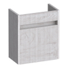 BRAUER Adore Wavy meuble de lavabo - 40x45x22cm - avec 1 porte sans poignée à ouverture à droite Forest Seashell SW1198489