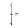 Fortifura Calvi Glijstang - 90cm - glijstuk - geborsteld gunmetal (antraciet) SW1413857