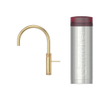 Quooker Fusion Round kokendwaterkraan - draaibare uitloop - PRO3 reservoir - Warm / kokend water - Verguld Glans (Goud) SW299638