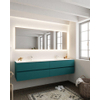 Mondiaz VICA ensemble de meuble de salle de bain - 200cm - meuble sous-vasque smag - 4 tiroirs - lavabo cloud double - 2 trous de robinet - version XL 60cm de haut SW1089726