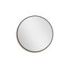 FugaFlow Eccelente Arredo 2.0 Miroir rond 100x100cm cadre noir mat SW1123397