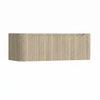 H&R Badmeubelen Juice Wastafelonderkast - 120x45x40cm - afgeronde hoeken - 3D-front - 2 lades - geïntegreerde greep - french oak SW1259295