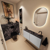 MONDIAZ TURE-DLUX Meuble toilette - 100cm - Plata - EDEN - vasque Lava - position droite - 1 trou de robinet SW1103999